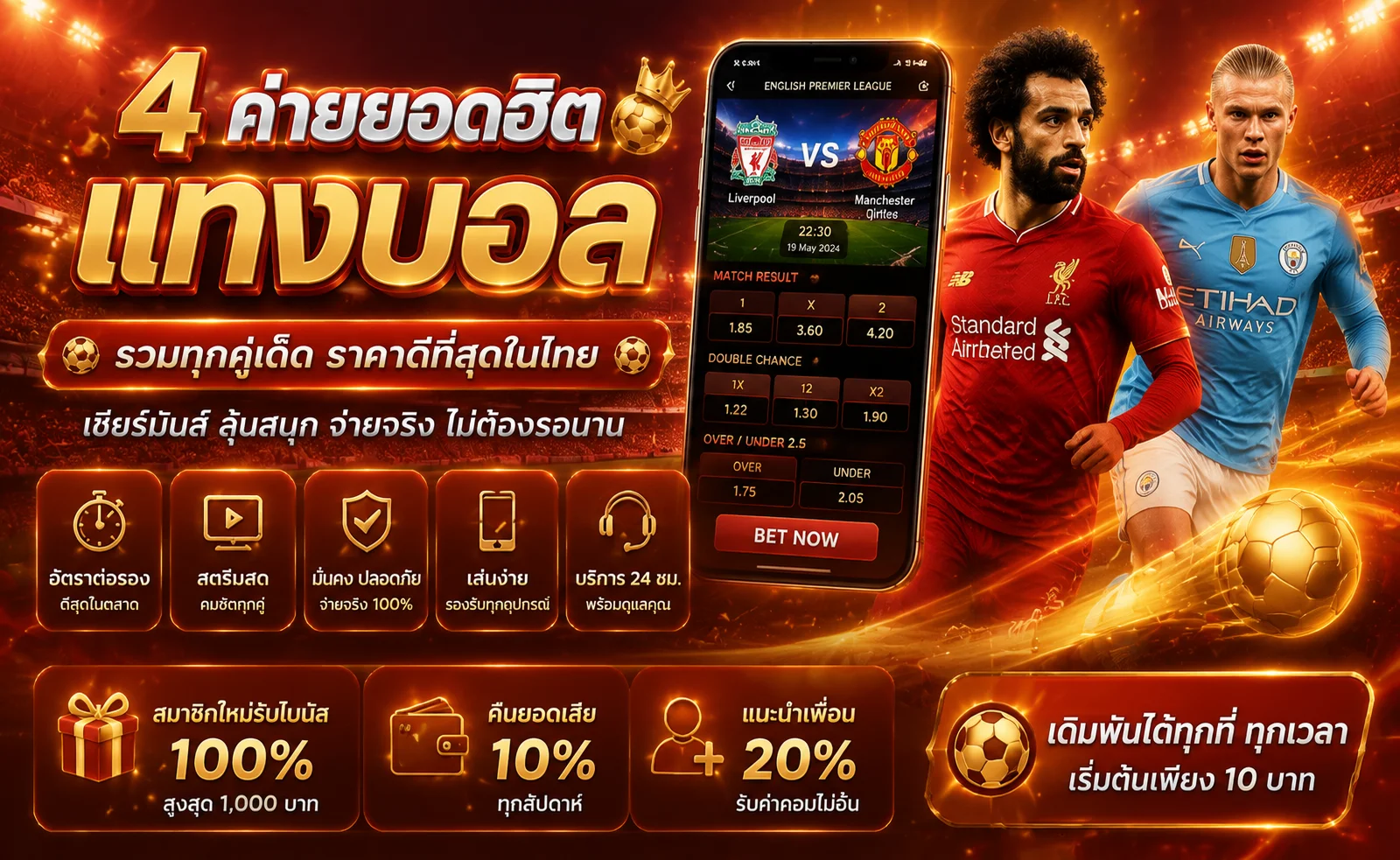 หน้าราคาบอลและตารางการแข่งขันบนเว็บแทงบอลเงินดี 789